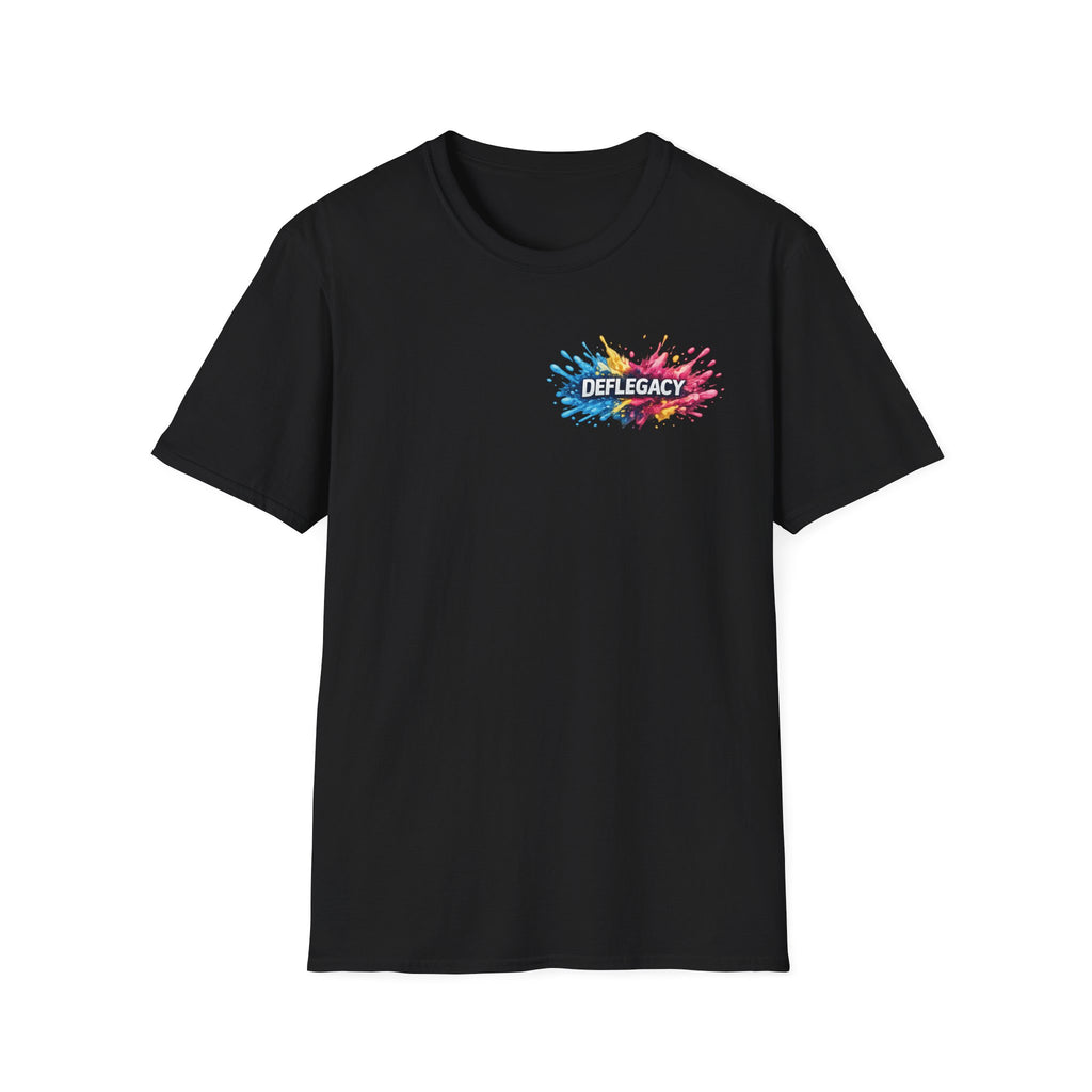 Deflegacy Color Splash T-Shirt — Built With Struggle, Driven With Purpose Graphic Tee