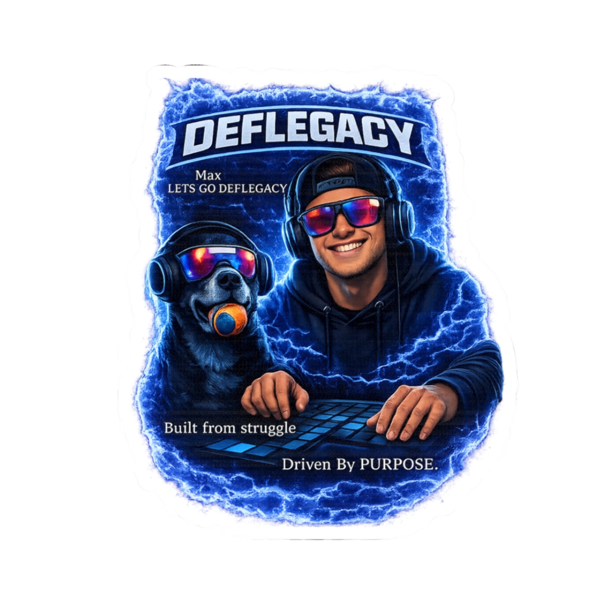 DefLegacy – Blue Voltage Sticker (Limited Edition)